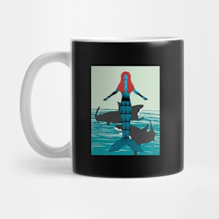 Red Hair Mermaid Mug